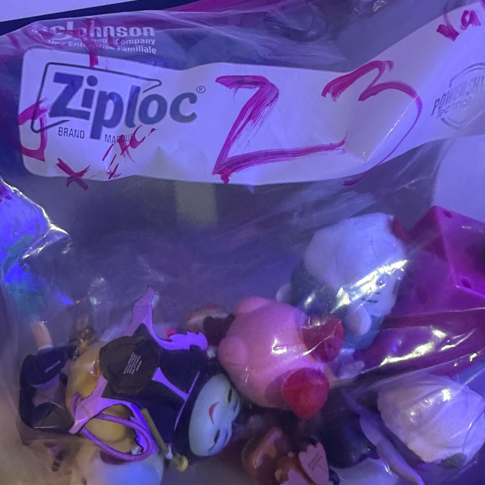 23 items! Assorted Figurines in Ziploc Bag